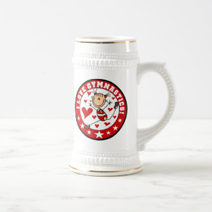 Ich liebe Turnen Bierglas