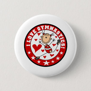 Ich liebe Turnen Button