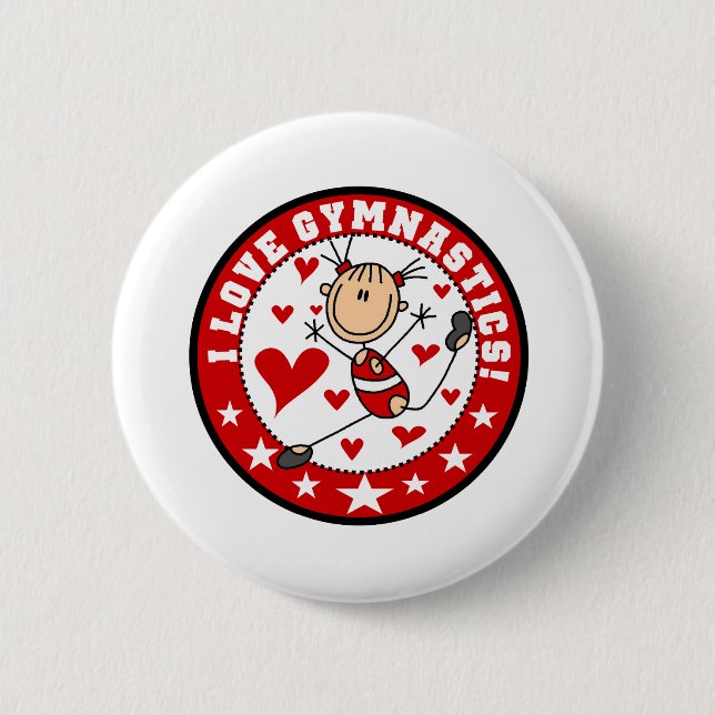 Ich liebe Turnen Button (Vorderseite)