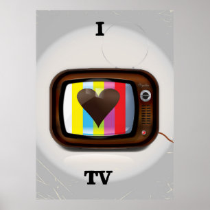 Ich liebe TV-Cartoonposter Poster