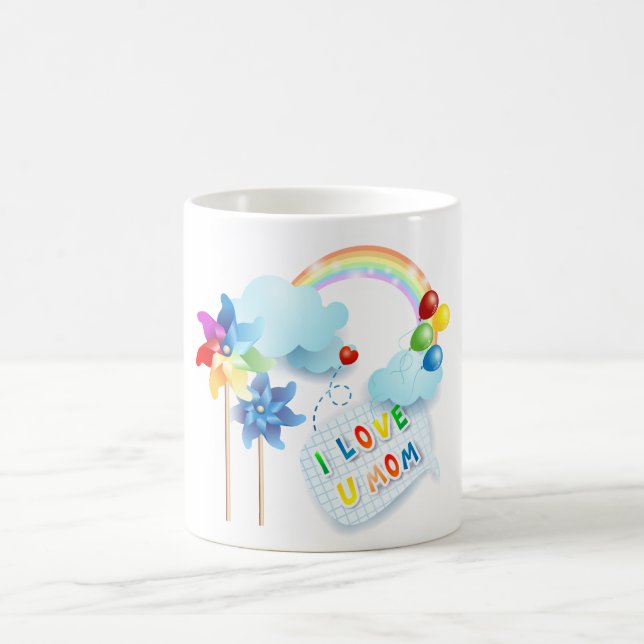 Ich Liebe U Mama Kaffeetasse (Mittel)
