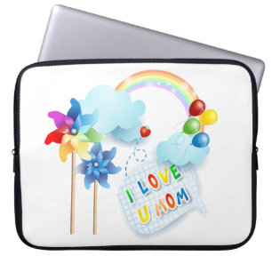 Ich Liebe U Mama Laptopschutzhülle