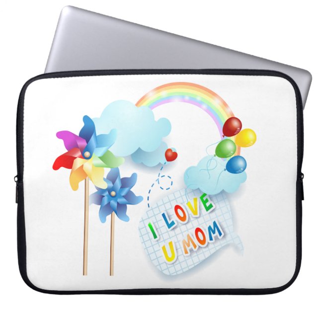 Ich Liebe U Mama Laptopschutzhülle (Vorderseite)