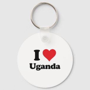 Ich liebe Uganda Liebesland Souvenir Themenartikel Schlüsselanhänger
