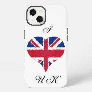 Ich liebe UK Grunge britische Flagge iPhone Hülle