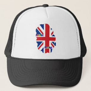 Ich liebe UK Kunst Druck Truckerkappe