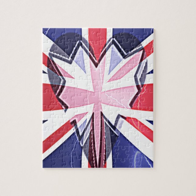 "Ich liebe UK"-Kunstposter (Vertikal)
