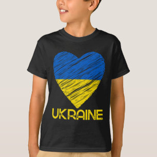 Ich liebe Ukraine-Flagge T-Shirt Ich unterstütze d