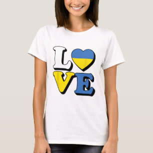 Ich liebe Ukraine Reise Souvenir Urlaub Ukrainisch T-Shirt