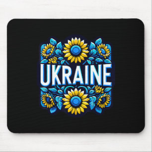Ich liebe Ukraine Sonnenblumen Blumenkunst Mousepad