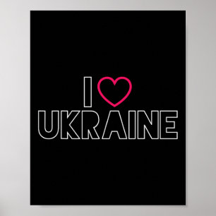 Ich liebe Ukraine Ukrainischer Stolz Byltic Liebe Poster