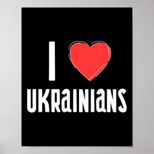 Ich liebe Ukrainische Nationalität Ukraine Poster