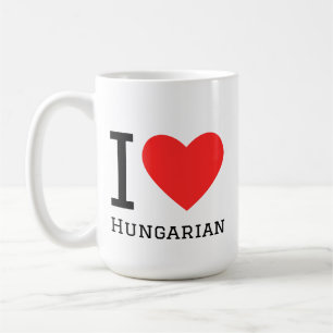 Ich liebe Ungarisch Kaffeetasse