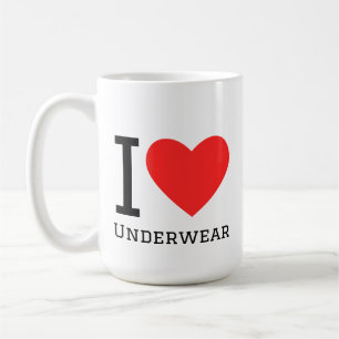 Ich liebe Unterwäsche Kaffeetasse