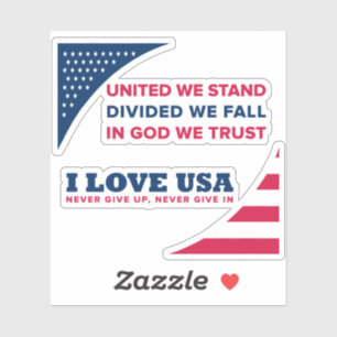 ICH LIEBE USA AUFKLEBER