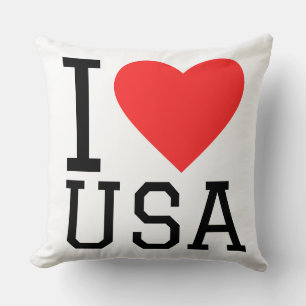 Ich liebe USA Kissen