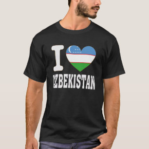 Ich liebe Usbekistan Herz Souvenir Liebhaber Stolz T-Shirt