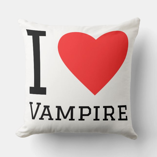 Ich liebe Vampir Kissen (Vorderseite)