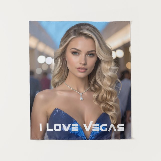 ICH LIEBE VEGAS WANDTEPPICH (Vorderseite)