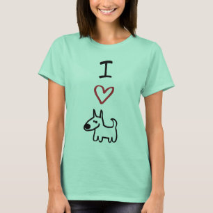 "Ich Liebe verfolge" Wecker-T-Shirt T-Shirt