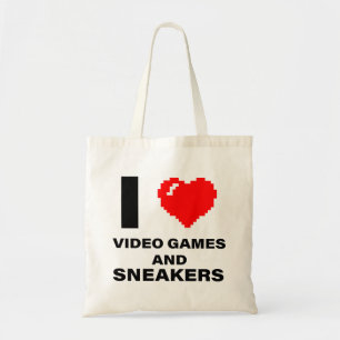 Ich Liebe Videospiele und Sneakers Tragetasche