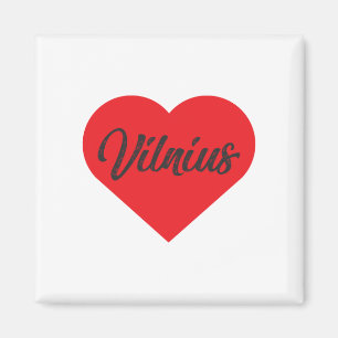 Ich liebe Vilnius - Litauen Magnet
