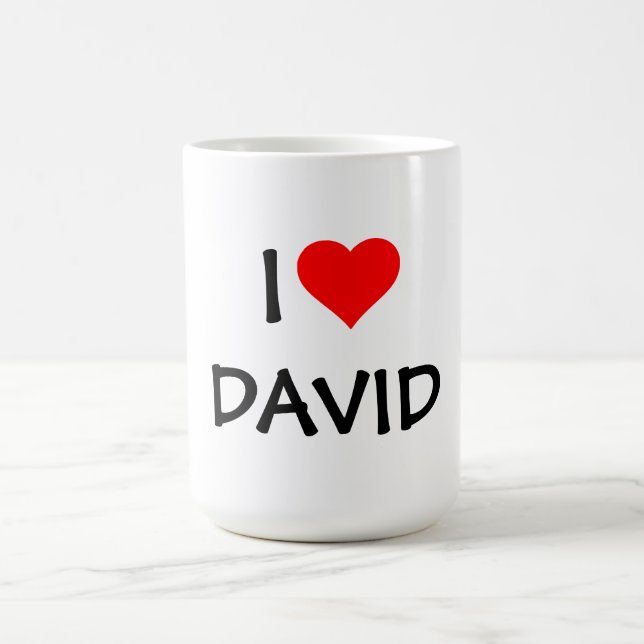 "ICH LIEBE _____" VORLAGE--FÜGEN SIE IHREN NAMEN E KAFFEETASSE (Mittel)