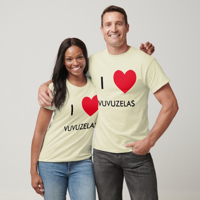 ICH Liebe VUVUZELAS! I Herz VUVUZELAS Tshirts (Unisex)
