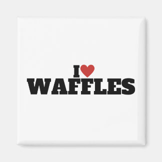 Ich liebe Waffeln Magnet