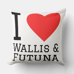 Ich liebe Wallis & Futuna Kissen