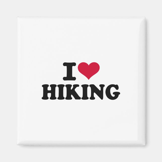 Ich liebe Wandern 1  Magnet (Vorne)