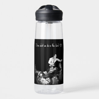 "Ich Liebe, was wir im Dunkeln tun" Erotische Kuns Trinkflasche