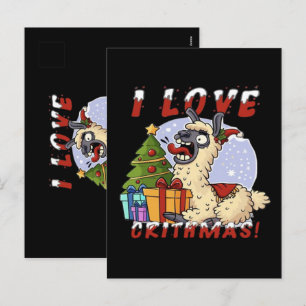 ICH LIEBE WEIHNACHTEN Lama
