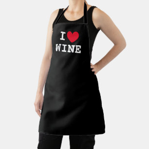Ich liebe Wein lustige Küchenschürze für Weinliebh Schürze