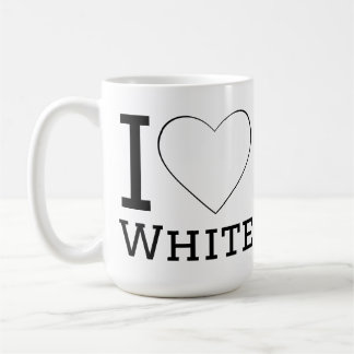 Ich liebe Weiß  Kaffeetasse