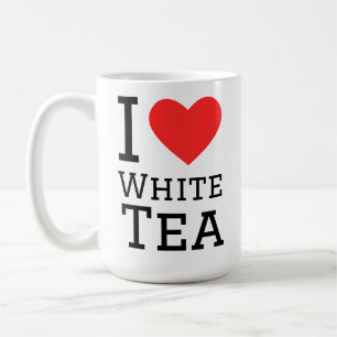Ich liebe weißen Tee Kaffeetasse