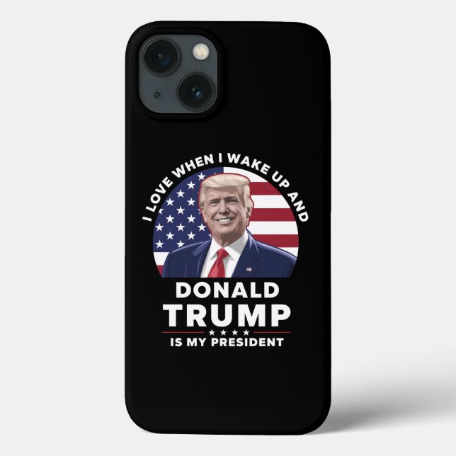 Ich Liebe, wenn ich Weckte und Donald Trump mein P Case-Mate iPhone Hülle (Rückseite)