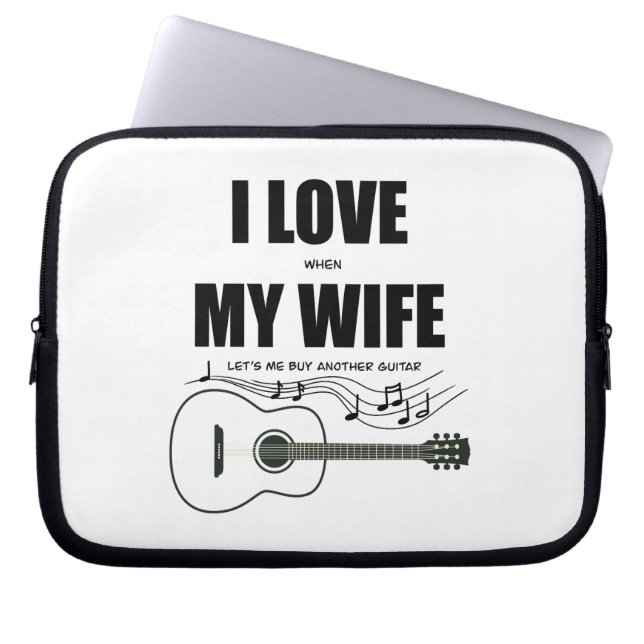 Ich Liebe, wenn meine Ehefrau mir eine andere Gita Laptopschutzhülle (Vorderseite)