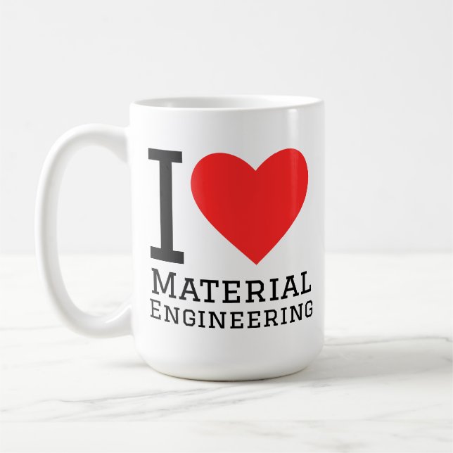 Ich liebe Werkstofftechnik  Kaffeetasse (Links)