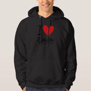 Ich liebe Wespen Bienen Fliegendes Insekt Nest Hor Hoodie