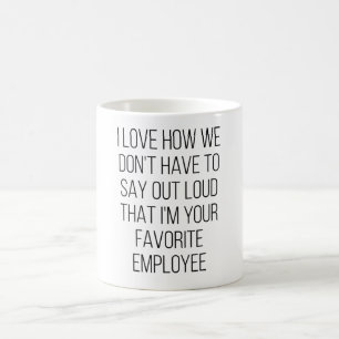 Ich Liebe, wie wir nicht laut sagen müssen, dass i Kaffeetasse