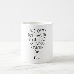 Ich Liebe, wie wir nicht laut sagen müssen, dass i Kaffeetasse