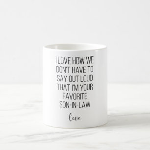 Ich Liebe, wie wir nicht laut sagen müssen, dass i Kaffeetasse