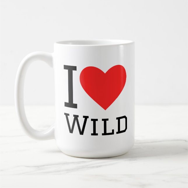 Ich liebe Wildnis Kaffeetasse (Links)