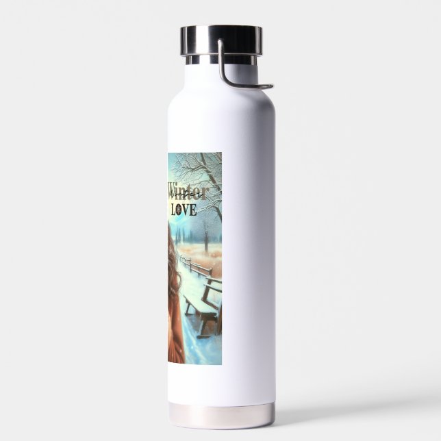 Ich Liebe Winter Trinkflasche (Links)