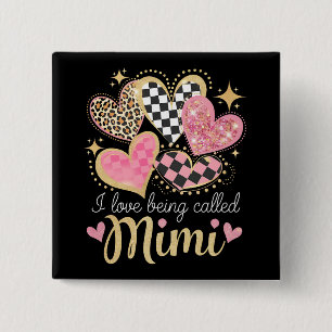 Ich Liebe wird Mimi Oma Mama Muttertag genannt Button