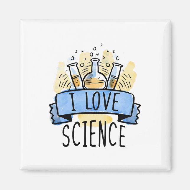 Ich liebe Wissenschaft  Magnet (Vorne)