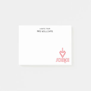 Ich liebe Wissenschaft Post-it Klebezettel