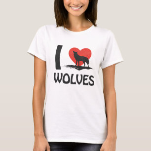 Ich liebe Wölfe T-Shirt