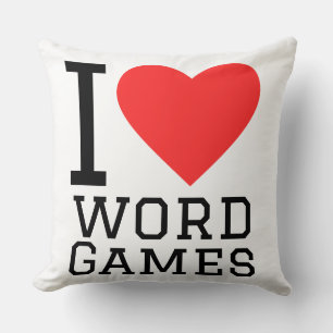 Ich liebe Wortspiele Kissen